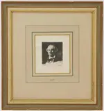 Portrait of Guillamin by Edouard Manet, Etching, sold Feb 2023