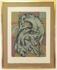 Untitled by Hans Erni, Lithograph, sold Feb 2023