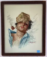 Untitled by Cesare Esposito, Watercolor, sold Mar 2023