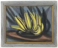 Bananas by Anne Steele Marsh, Oil on board, sold Mar 2023