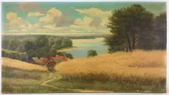 Untitled by Hans N. Liebl, Oil on canvas on board, sold Mar 2023