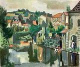 The Laundresses Provence by Frederick Childs, Oil on canvas, sold Mar 2023