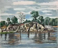 Untitled by Frederick Childs, Oil on canvas, sold Mar 2023