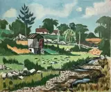 Dry Stream Tiverton RI by Frederick Childs, Oil on canvas, sold Mar 2023