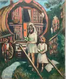 The Tinkers Bride by Frederick Childs, Oil on canvas, sold Mar 2023