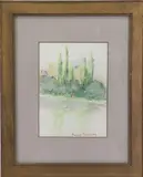 Untitled by Fanny Wallace Tewksbury, Watercolor, sold Mar 2023