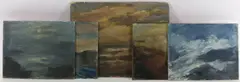 Untitled by Alphonsine Thuot Ernst, Oil on boards (5), sold Mar 2023