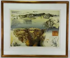 Diary and Pilbara by Jörg Schmeisser, Etching, sold Mar 2023