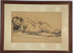 Untitled by Gustav Nilson, Graphite on paper, sold Mar 2023