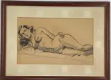 Untitled by Gustav Nilson, Graphite on paper, sold Mar 2023