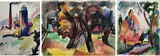 Untitled by Mary Bean Rogers, Watercolors (3), sold Mar 2023