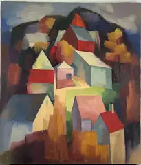 Untitled by Richard Rogers, Oil on canvas, sold Mar 2023