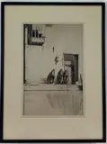 The Letter Writer by Charles William Cain, Drypoint etching, sold Mar 2023