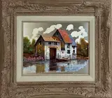 Untitled by Guido Borelli, Oil on silver (stamped 920), sold Mar 2023