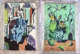 Untitled by Frederick Childs, Oil on canvas un-stretched, sold Mar 2023