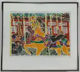 Untitled by Ann Zahn, Woodcut, sold Mar 2023
