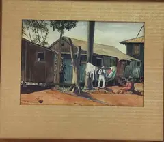 Liberty Day by John Havard Macpherson, Watercolor and gouache, sold Mar 2023