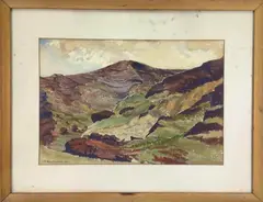 Hawaiian Landscape by John Havard Macpherson, Watercolor, sold Mar 2023