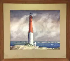 Barnegat Light by John Havard Macpherson, Watercolor, sold Mar 2023