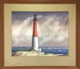 Barnegat Light by John Havard Macpherson, Watercolor, sold Mar 2023