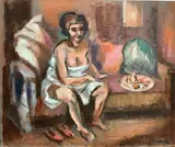 The Purlein From Pascin by Frederick Childs, Oil on canvas, sold Apr 2023