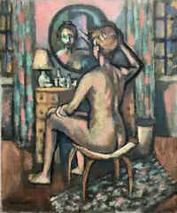 Untitled by Frederick Childs, Oil on canvas, sold Apr 2023