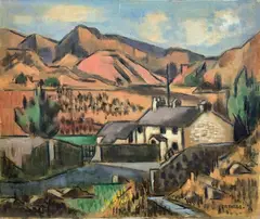 Westmoreland Cottage by Frederick Childs, Oil on canvas, sold Apr 2023