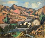 Westmoreland Cottage by Frederick Childs, Oil on canvas, sold Apr 2023