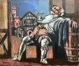Falstaff by Frederick Childs, Oil on canvas, sold Apr 2023