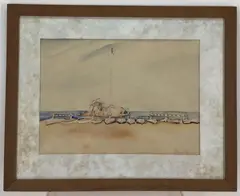 Untitled by Mary Bean Rogers, Watercolor, sold Apr 2023
