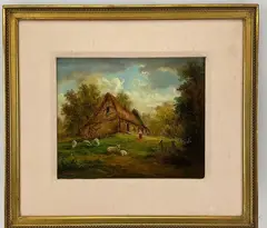 Untitled by Denis Canut, Oil on canvas, sold May 2023
