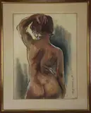 Untitled by Ethel Broxmeyer Lunenfeld, Watercolor, sold May 2023