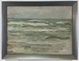 Waves by Joseph Sacks, Oil on canvas board, sold May 2023