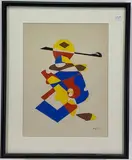 Negron by William Negron, Oil on paper, sold May 2023