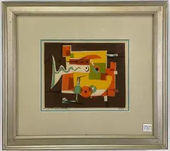 Untitled by Abraham P. Hankins, Lithograph, sold May 2023