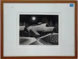 Snowy Country by Sakamoto Koichi, Etching, sold May 2023