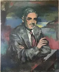 Untitled by Raymond Breinin, Oil on canvas, sold May 2023