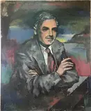 Untitled by Raymond Breinin, Oil on canvas, sold May 2023