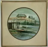 Row Boats by Carol Shupp Sebold, Watercolor, sold May 2023