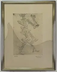 Untitled by Andreas Urteil, Etching, sold Jun 2023