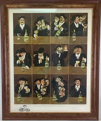 Frenchman Tasting a California Wine by Guy Buffet, Lithograph, sold Jun 2023