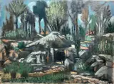The Smugglers Cave by Frederick Childs, Oil on canvas, sold Jun 2023