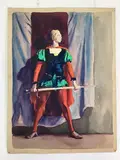 Untitled by Richard Rogers, Watercolor, sold Jun 2023
