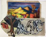 Untitled by Richard Rogers, Oil on canvases, sold Jun 2023