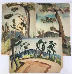 Untitled by Richard Rogers, Watercolors, sold Jun 2023
