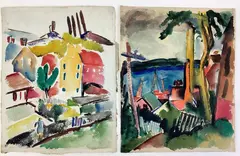 Untitled by Richard Rogers, Watercolor, sold Jun 2023