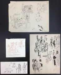Untitled by Frederick Childs, Ink on paper, sold Jun 2023