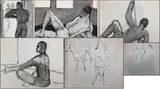 Untitled by Nora Hauser, Watercolors (6), sold Jun 2023