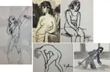 Untitled by Nora Hauser, Watercolor on paper (4), sold Jun 2023