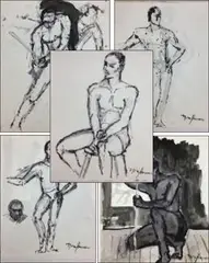 Untitled by Nora Hauser, Watercolor on paper (5), sold Jun 2023